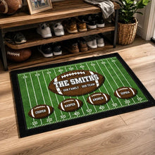 Load image into Gallery viewer, Personalized Doormat for Football Family Gift Custom Team Name