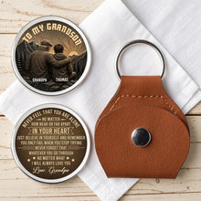 Load image into Gallery viewer, Personalized Pocket Hug Keychain for Grandpa, Heartwarming Gift for Grandson