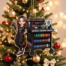 Load image into Gallery viewer, Personalized Tattoo Artist Acrylic Ornament Custom Gift for Her