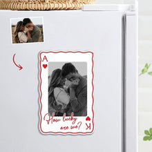 Load image into Gallery viewer, Personalized Acrylic Magnet Romantic Embrace Gift for Couple