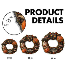 Load image into Gallery viewer, Personalized Wooden Halloween Sign Custom Family Decor Gift