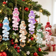 Load image into Gallery viewer, Personalized Acrylic Christmas Ornament Snowman Gift for Family