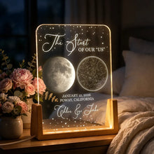 Load image into Gallery viewer, Personalized Star Map LED Light Frame Gift for Couples