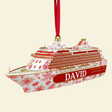 Load image into Gallery viewer, Sail Away with Memories - Road Trip Cruising Ornament, Personalized Gift for Cruising Lovers Ornament MagicInPrints