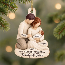 Load image into Gallery viewer, Personalized Wooden Christmas Ornament New Family Keepsake Gift