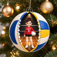 Load image into Gallery viewer, Personalized Volleyball Acrylic Ornament Custom Gift for Sports Families