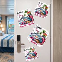 Load image into Gallery viewer, Personalized Acrylic Magnet Besties Cruise Trip Gift Idea