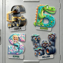 Load image into Gallery viewer, Personalized Acrylic Magnet Fun Character Gift for Kids