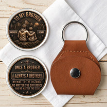 Load image into Gallery viewer, Personalized Brother Pocket Hug Keychain Unique Gift Idea