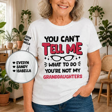 Load image into Gallery viewer, Personalized Grandma Tee with Humor | Custom Funny Gift