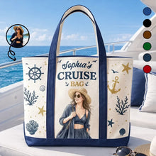 Load image into Gallery viewer, Personalized Oxford Cloth Tote Bag Custom Sunhat Gift for Women