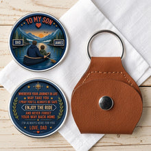 Load image into Gallery viewer, Personalized Pocket Hug Keychain for Son Encouragement Gift