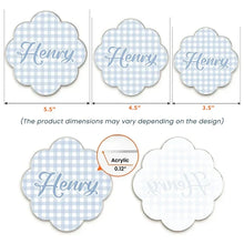 Load image into Gallery viewer, Personalized Acrylic Magnet Gift for Family with Bow Design