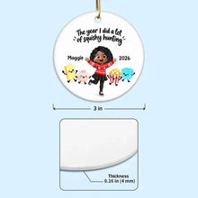 Load image into Gallery viewer, Personalized Ceramic Holiday Ornament Cute Characters Gift for Kids