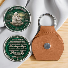 Load image into Gallery viewer, Personalized Pocket Hug Keychain for Grandma & Granddaughter Gift