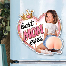 Load image into Gallery viewer, Personalized Acrylic Magnet with Heart Crown for Mom Gift