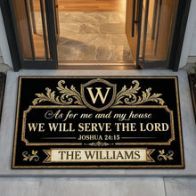 Load image into Gallery viewer, Personalized Standard Doormat Faith Verse Gift for Family