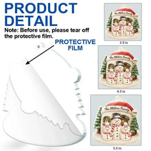 Load image into Gallery viewer, Personalized Acrylic Christmas Ornament Family Snowman Gift