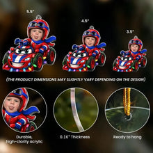 Load image into Gallery viewer, Personalized Acrylic Racing Car Ornament Custom Child Gift