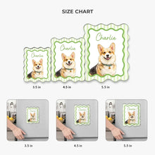 Load image into Gallery viewer, Personalized Acrylic Magnet Watercolor Pet Portrait Gift for Pet Owners