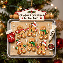 Load image into Gallery viewer, Personalized Gingerbread Family Ornament Unique Christmas Gift for Grandparents