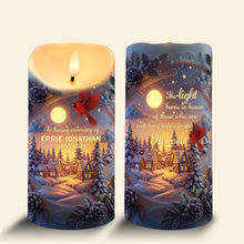 Load image into Gallery viewer, In Loving Memory, The Light Burns Bright - Personalized LED Candle for Memorials Led Candle MagicInPrints