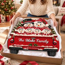 Load image into Gallery viewer, Personalized Snowman Shaped Doormat Creative Family Gift for Nana & Papa