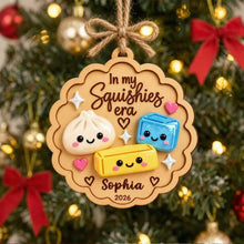 Load image into Gallery viewer, Personalized Squishy Character Wooden Ornament for Kids Gift