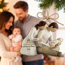 Load image into Gallery viewer, Personalized Wooden Christmas Ornament for New Parents Gift