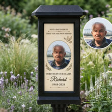Load image into Gallery viewer, Personalized Solar Garden Stake Light for Sympathy Remembrance