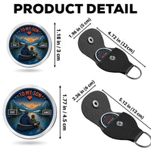 Load image into Gallery viewer, Personalized Pocket Hug Keychain for Son Encouragement Gift