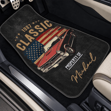 Load image into Gallery viewer, Personalized Classic Car Floor Mats Custom Name & Year Gift for Dad
