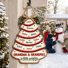Load image into Gallery viewer, Personalized Wooden Sign for Grandma & Grandpa's Family Gift