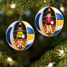 Load image into Gallery viewer, Personalized Volleyball Acrylic Ornament Custom Gift for Sports Families