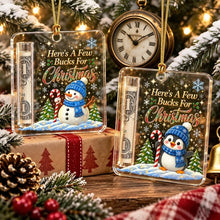 Load image into Gallery viewer, Personalized Acrylic Money Holder Ornament Christmas Gift