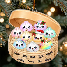 Load image into Gallery viewer, Personalized Dumpling Family Acrylic Ornament Unique Gift