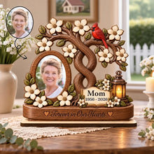Load image into Gallery viewer, Personalized 2-Layer Wooden Plaque Memorial Gift for Mom
