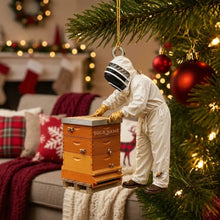 Load image into Gallery viewer, Personalized Acrylic Bee Keeper Ornament Custom Gift for Bee Lovers Christmas
