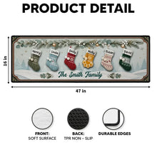 Load image into Gallery viewer, Personalized Christmas Stockings Doormat Unique Family Gift