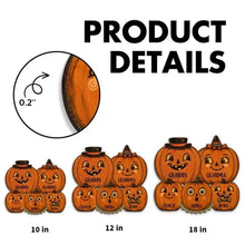 Load image into Gallery viewer, Personalized Wooden Pumpkin Family Sign for Halloween Gift