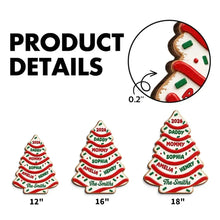 Load image into Gallery viewer, Personalized Wooden Christmas Tree Sign Custom Family Decor Gift