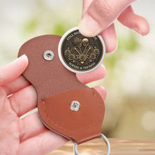Load image into Gallery viewer, Personalized Pocket Hug Keychain for Couples with Roses Gift