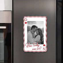Load image into Gallery viewer, Personalized Acrylic Magnet Romantic Embrace Gift for Couple