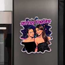 Load image into Gallery viewer, Personalized Acrylic Magnet Best Friend Custom Cartoon Gift