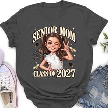 Load image into Gallery viewer, Personalized Classic Tee with Graduation Icons Gift for Mom