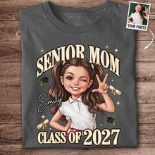 Load image into Gallery viewer, Personalized Classic Tee with Graduation Icons Gift for Mom