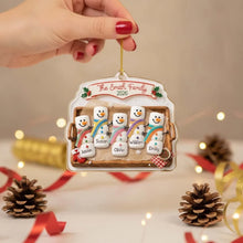 Load image into Gallery viewer, Personalized Acrylic Ornament Family Snowman Gift for Parents