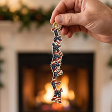 Load image into Gallery viewer, Personalized American Flag Acrylic Ornament Unique Holiday Gift for Family