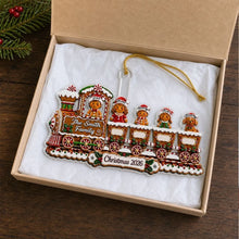 Load image into Gallery viewer, Personalized Gingerbread Train Acrylic Ornament Gift for Family