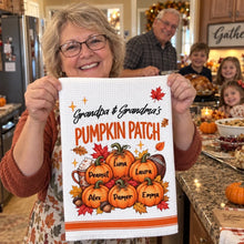 Load image into Gallery viewer, Personalized Kitchen Towel Unique Fall Gift for Grandma & Grandpa